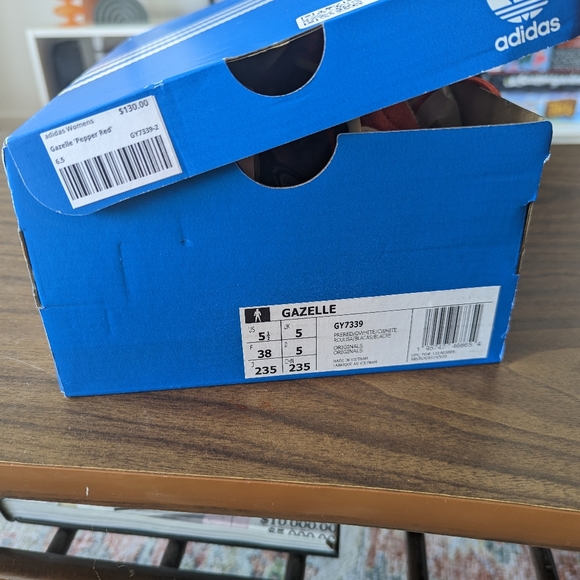 Adidas Gazelle Preloved Red, Off white - Picture 7 of 7